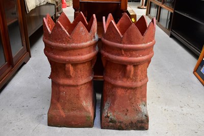 Lot 54 - A pair of King Pottery chimney pots