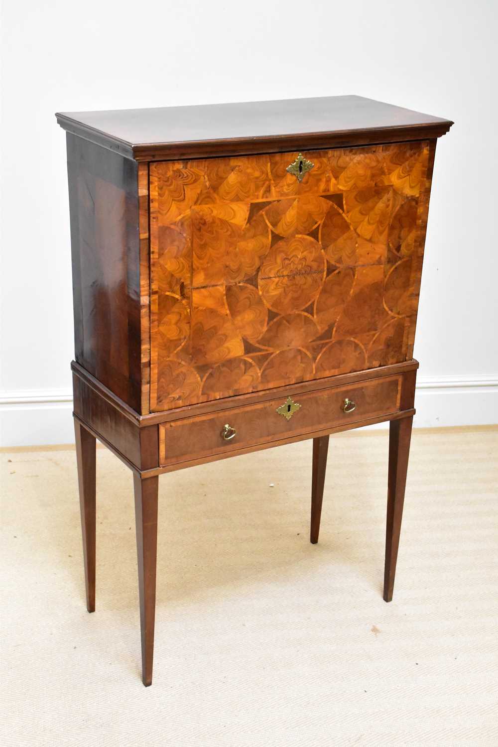Lot 15 - An 18th century and later oyster veneered...