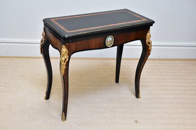 Lot 74 - A 19th century ebonised and rosewood gilt...