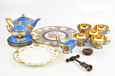 Lot 831 - An Austrian porcelain breakfast service,...