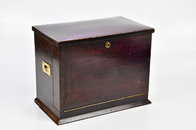 Lot 477 - A late Victorian stained stationery cabinet...