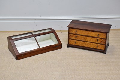 Lot 575 - A late Victorian mahogany table top cabinet...