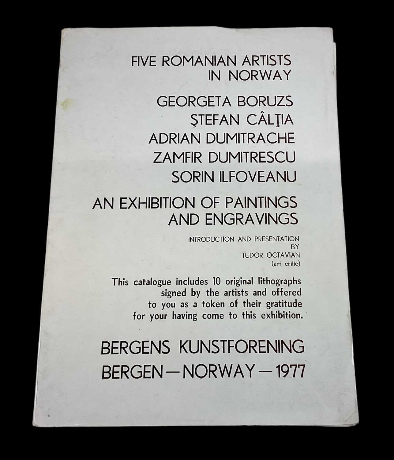 Lot 248 - A folio, 'Five Romanian Artists in Norway',...