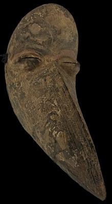 Lot 1226 - A Dan Gagon beak mask, height 30cm, width 17cm.