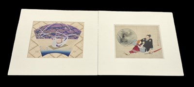 Lot 1023 - An early 20th century Japanese woodblock print,...