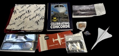 Lot 349 - A group of Concorde related items including a...