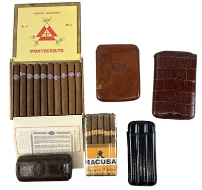 Lot 306 - CIGARS; a box of ten Montecristo Habana No. 4...