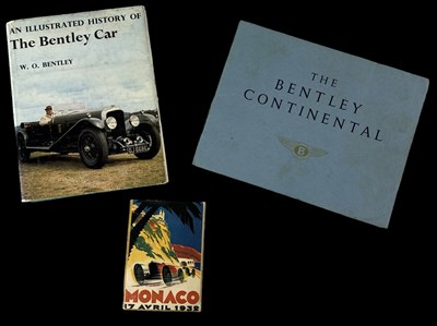 Lot 343 - AUTOMOBILIA; a Bentley car book by W. O....