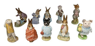 Lot 560 - BESWICK; a group of ten Beatrix Potter figures...