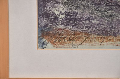 Lot 224 - ANTHONY 'TONY' WILD (born 1941); crayon, 'Blue...