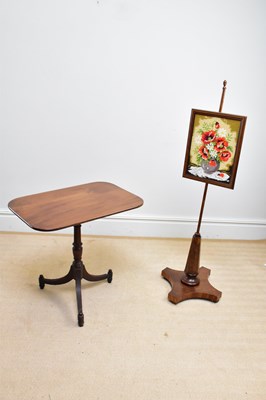 Lot 124 - A 19th century mahogany tilt-top tripod table,...