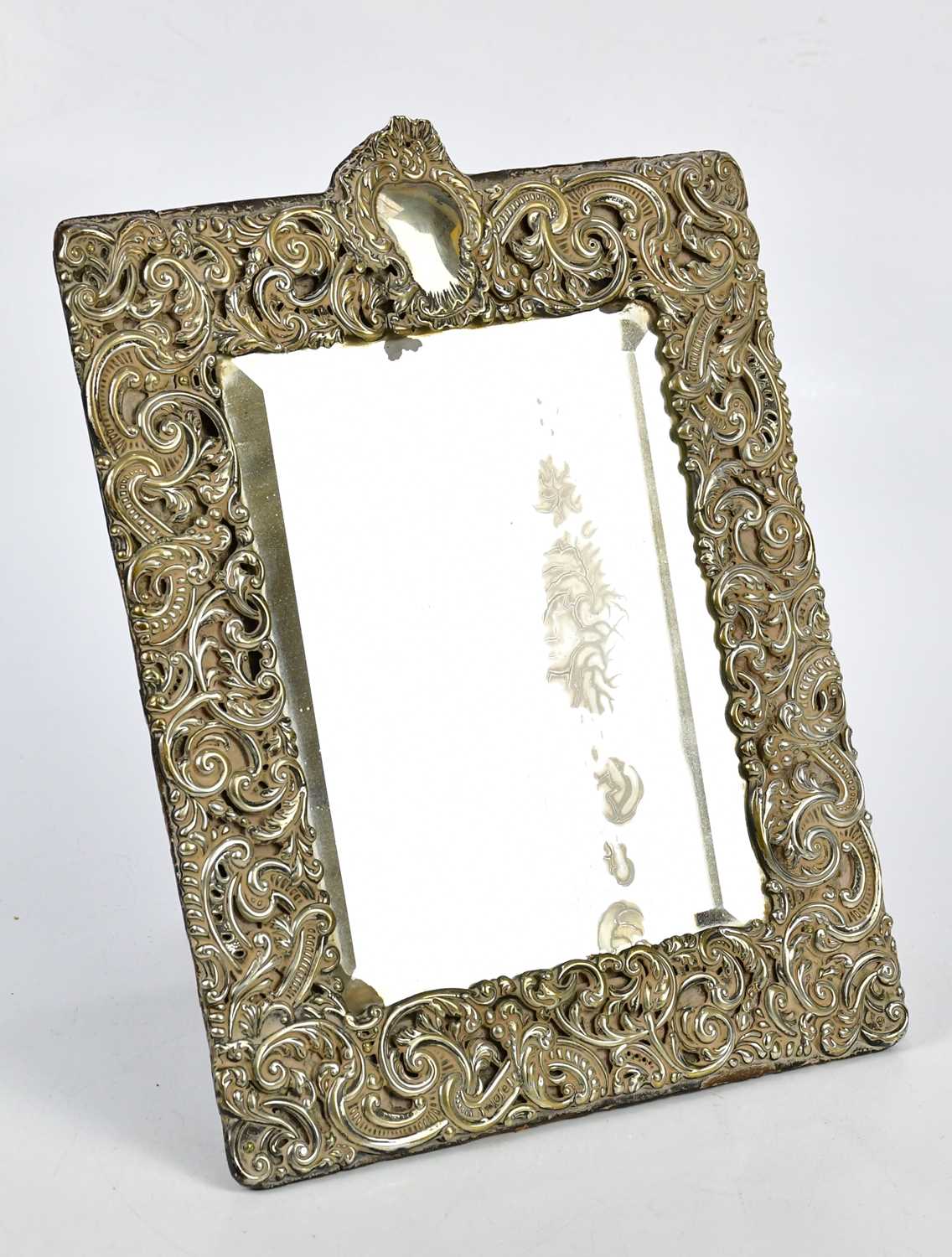 Lot 2225 - An Edward VII hallmarked silver easel back...