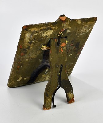 Lot 2225 - An Edward VII hallmarked silver easel back...