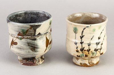 Lot 347 - JIM MALONE (born 1946); a stoneware yunomi...