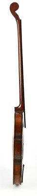 Lot 1009 - An unusual violin with long fretted...