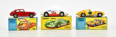 Lot 187 - CORGI; three boxed model vehicles comprising...