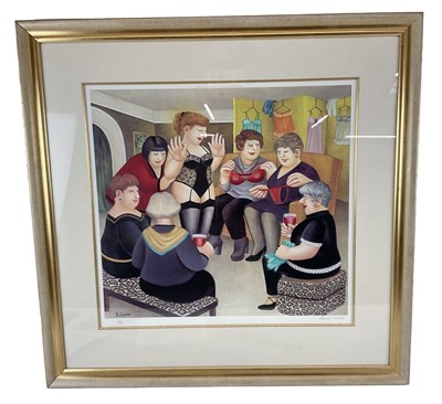 Lot 168 - BERYL COOK; a limited edition print, 'Hen...