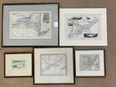 Lot 1478 - Five maps of interest to the United States and...