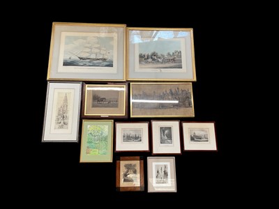 Lot 276 - A group of eleven decorative pictures and...