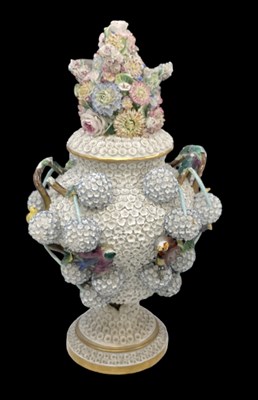 Lot 522 - IN THE STYLE OF MEISSEN; a large porcelain...