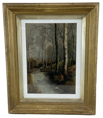 Lot 253 - UNATTRIBUTED; oil on board, rural scene, a...