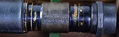 Lot 386 - ROSS, LONDON; a leather bound telescope with...