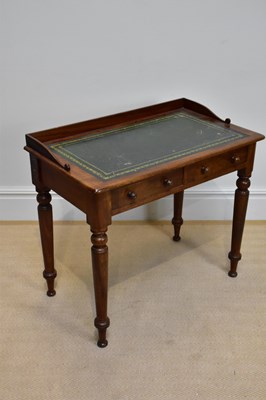 Lot 161 - A 19th century mahogany two drawer writing...