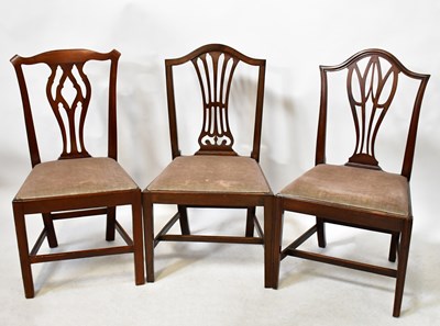 Lot 26 - Ten Georgian dining chairs, comprising two...