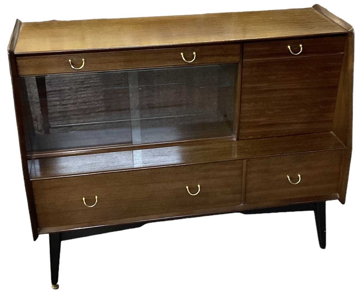 Lot 28 - G PLAN; a mid century sideboard with two...