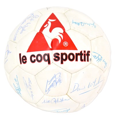 Lot 431 - SIR TOM FINNEY; a signed Le Coq Sportif...