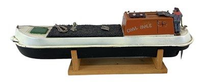 Lot 505 - A scratch built model barge, 'Coal Hole',...