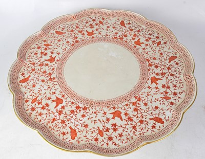 Lot 273 - ROYAL CROWN DERBY; a 'Pembroke' pattern cake...