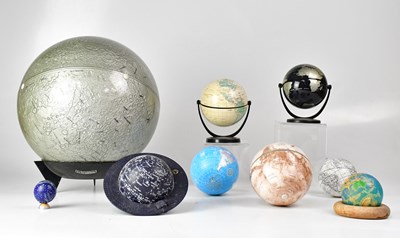 Lot 169 - A lunar relief moulded globe, by Maruzen Co...