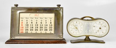 Lot 140 - A Manco silver-plated perpetual calendar with...