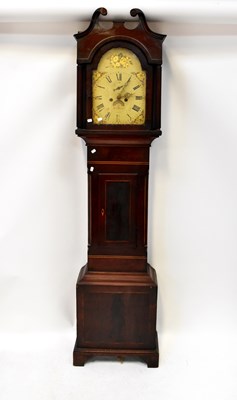 Lot 149 - THOMAS EAMES; a Georgian mahogany eight-day...