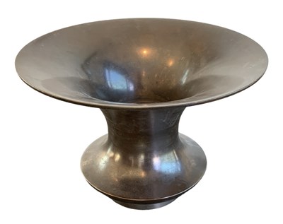 Lot 635 - A large modern bronze vase, height 19.5cm,...