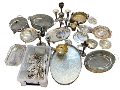 Lot 1237 - A large quantity of silver plated items...