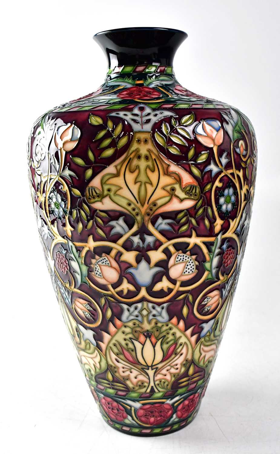 Lot 120 - MOORCROFT; a trial vase in the 'Bullers Wood'...