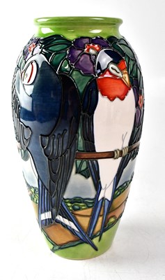 Lot 121 - MOORCROFT; a large limited edition vase in the...