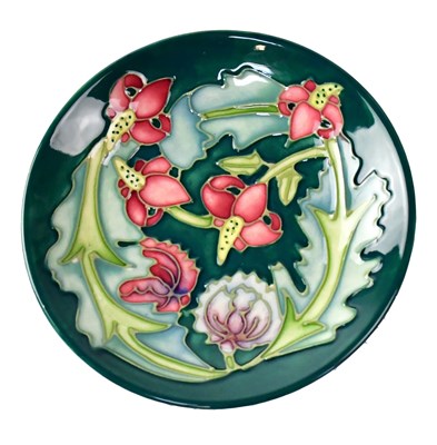 Lot 174 - MOORCROFT; a pin dish in the 'Leicester'...