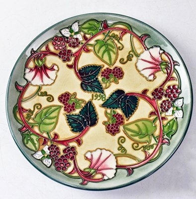 Lot 176 - MOORCROFT; a limited edition plate in the...