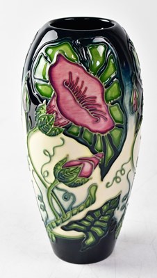 Lot 133 - MOORCROFT; a vase in the 'Convolvulus' design,...