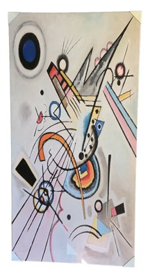 Lot 243 - IN THE STYLE OF KANDINSKY; A large abstract...