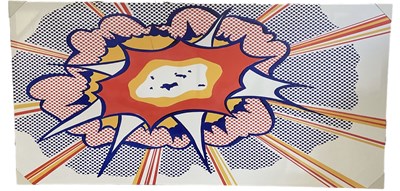 Lot 245 - AFTER LICHTENSTEIN; large modern cartoon style...