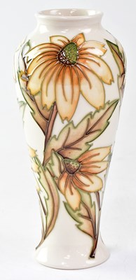 Lot 139 - MOORCROFT; a vase in the 'Rudbeckia' design,...