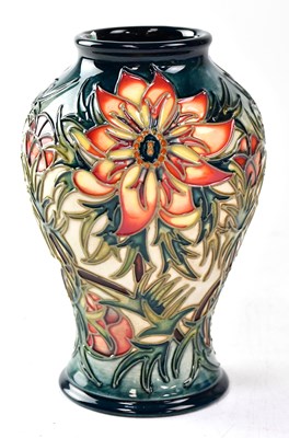 Lot 152 - MOORCROFT; a baluster vase in the 'Spice'...