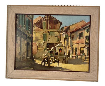 Lot 163 - ALEX TAYLOR; 20th century oil on board,...