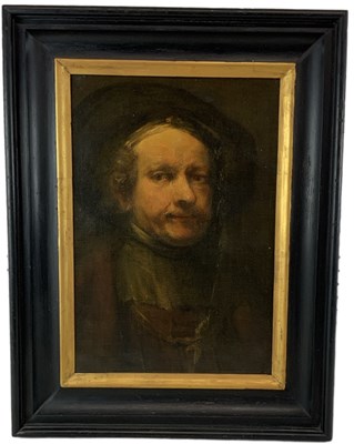 Lot 189 - ARTHUR FISCHER; oil on canvas, after Rembrandt'...