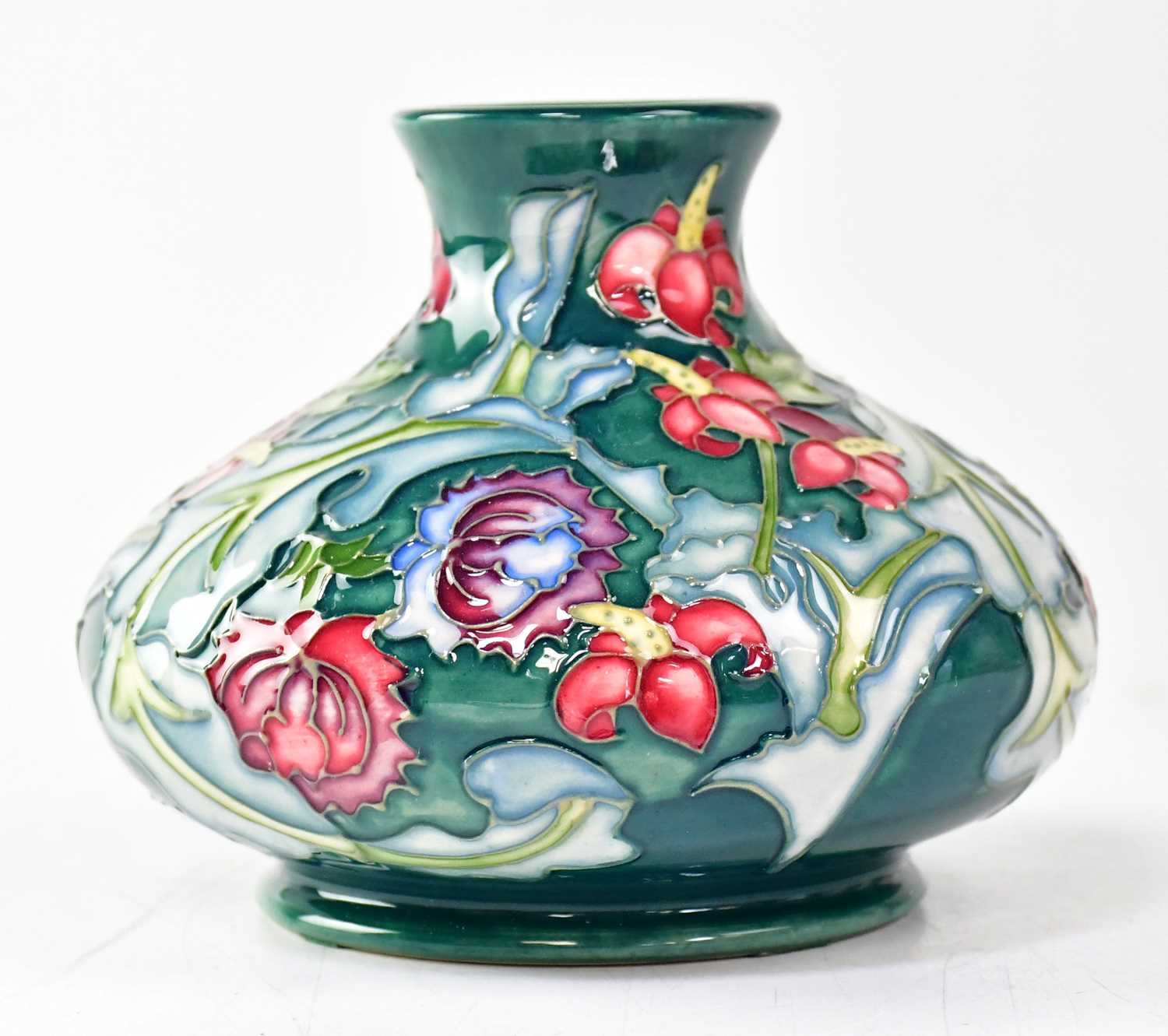 Lot 159 - MOORCROFT; a vase in the 'Leicester' design,