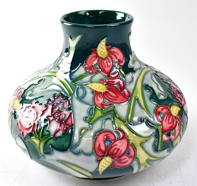 Lot 147 - MOORCROFT; a vase in the 'Leicester' design,...